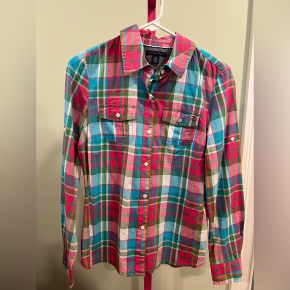 Tommy Hilfiger Tops - Tommy Hilfiger Multicolor Plaid Button Down Shirt